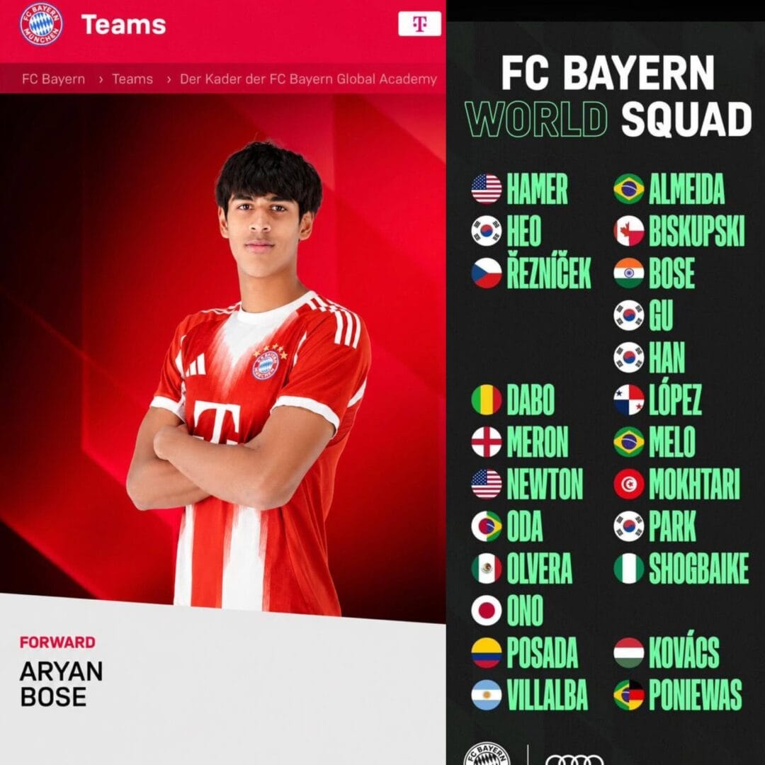 ลูกครึ่งไทย-อินเดีย สร้างชื่อ ติดทีมเยาวชนโลก Bayern World Squad U19