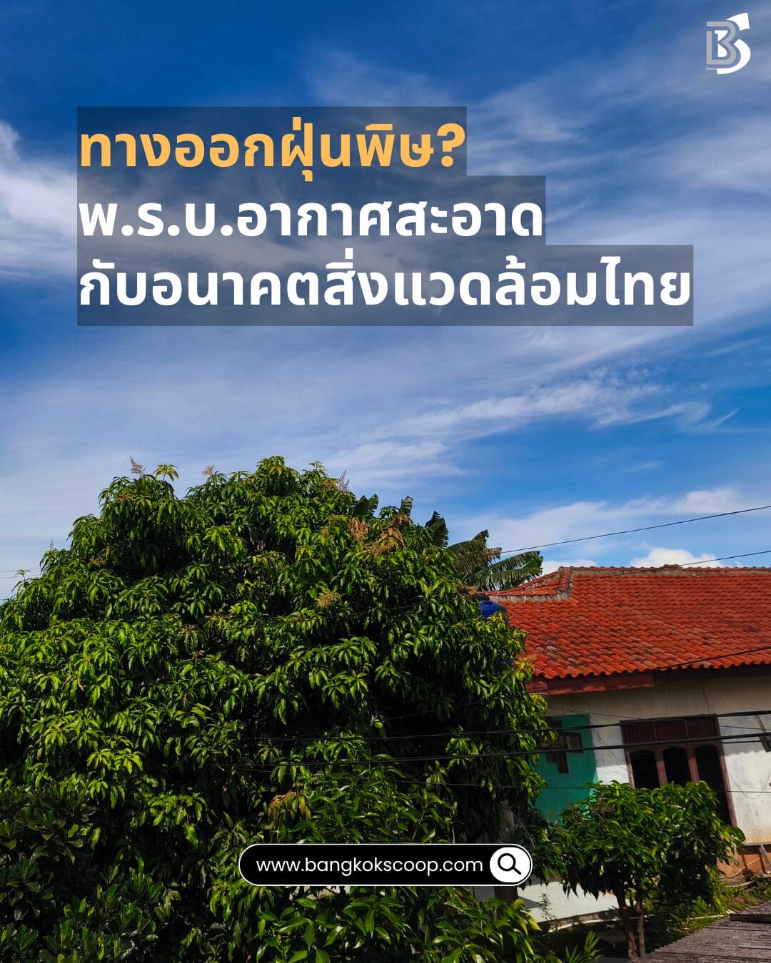 ทางออกฝุ่นพิษ? พ.ร.บ.อากาศสะอาดกับอนาคตสิ่งแวดล้อมไทย