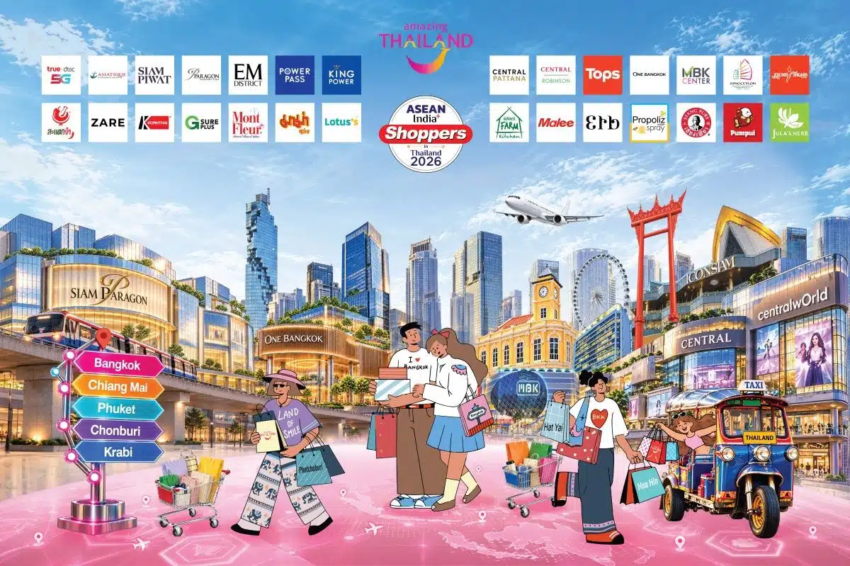 TAT launches third ASEAN India+ Shoppers campaign with offers worth up to 2,000 baht